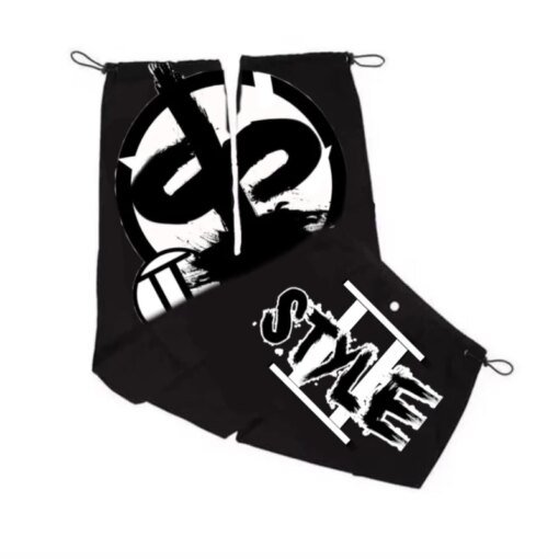 Buy 2023 new Y2K minus two anime Harajuku pattern overalls male punk hip hop Gothic rock loose casual sports overalls street wear online shopping cheap