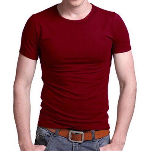 Buy 2064-Summer new short-sleeved t-shirt male Korean version of the self-cultivation trend youth thin section cotton casual hands online shopping cheap