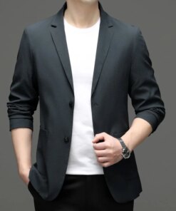 2251-R-Men’s Short Sleeve Trend Fashion Casual Cotton Korean Men’s Loose Customized suit
