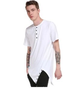 2319 fashion NEW summer solid color short-sleeved t-shirt male round neck student compassionate youth fashion Korean trend