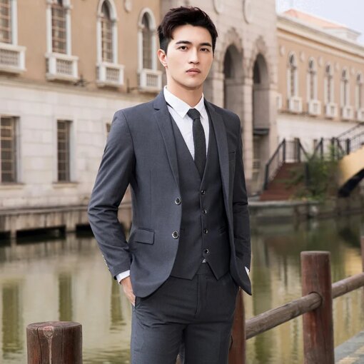 Buy 2343-R-Autumn high-end checkered suit men's business casual suit trend slimming custom suit online shopping cheap
