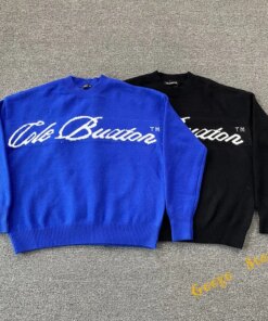 24FW Best Quality Classic Logo Jacquard Cole Buxton Sweate Men Women 1:1 Blue Black Loose CB Knitted Sweatshirts With Tags