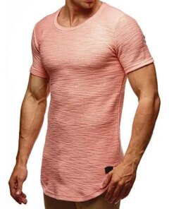 3199 new summer men’s short-sleeved T-shirt tide brand ice silk clothes loose half-sleeved Korean version of the trend of men’s