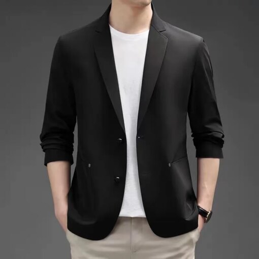 Buy 6148-R-Non ironing solid color fashion suit