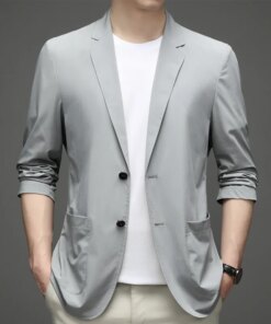 6588-R-High end checkered suit men’s summer business casual suit trend slimming custom suit