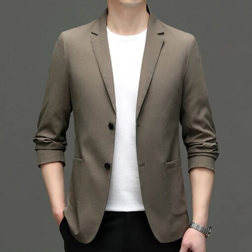 Buy 6600-R-Short-sleeved Customized suit male summer new trend men's white cotton Customized suit online shopping cheap