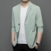 Buy 6648-R-Short-sleeved men's Customized suit spring and summer new youth students sports and leisure embroidery T trend online shopping cheap