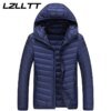 Buy 6XL Winter Men 50% Hooded Down Parkas Jackets Men Waterproof Windproof Duck Down Jackets Coat All Season Parkas Outerwear Male online shopping cheap