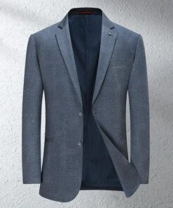 7289-T – Business slim professional formal wear Korean version gray casual suit man