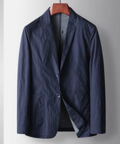 8970-T-Men’s Customized suit short-sleeved new summer half-sleeved stand collar Customized suitolo shirt men