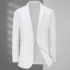 Buy 7735-T-Short-sleeved Customized suit casual men's half-sleeved Customized suit online shopping cheap