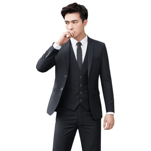 Buy 7818-T-High-end pure wool suit men's business suit online shopping cheap
