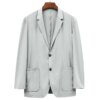 Buy 7990-T-Short-sleeved Customized suit summer new Korean version of the wild tide brand half-sleeved men's Customized suit online shopping cheap