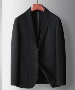 9686-T-Business casual double-breasted blazer