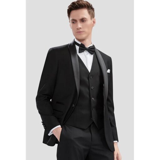 Buy 7766-T- High-end pure wool suit men's business suit online shopping cheap