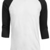Buy A2769 new Fashion 2022 hot sale summer autumn Men O-Neck 100% Cotton T-shirt Men's Casual 3/4 Sleeve Tshirt Raglan Jersey online shopping cheap