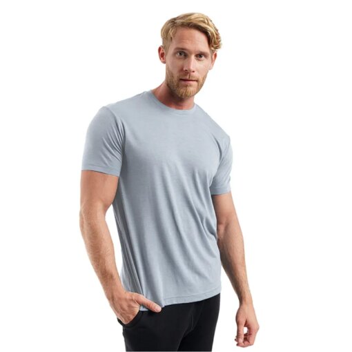 Buy A2774 Superfine Merino Wool T shirt Men's Base Layer Shirt Wicking Breathable Quick Dry Anti-Odor No-itch USA Size online shopping cheap