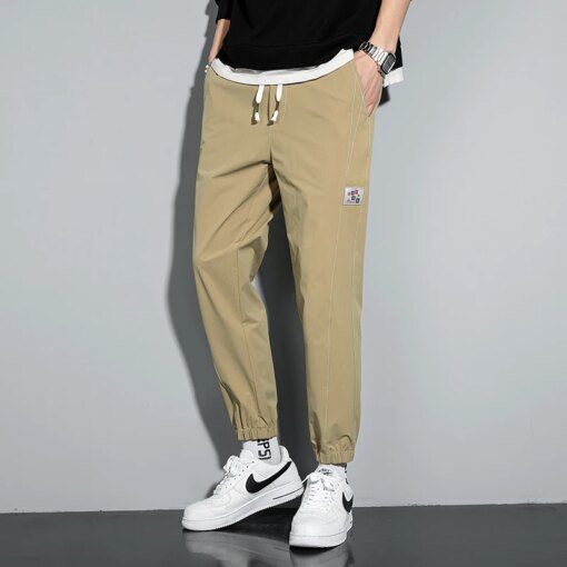 Buy Animation High Street Men Casual Pants Harajuku Joggers Trousers Sweatpants Hip Hop Breathable Baggy Pants Male Trousers 2023 online shopping cheap