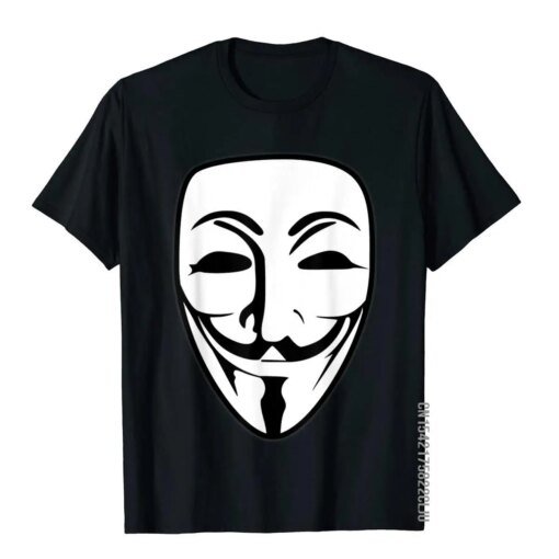Buy Anonymous T-Shirt Unique Printing Tops T Shirt New Design Cotton Men's Top T-Shirts Harajuku Streetwear O Neck online shopping cheap