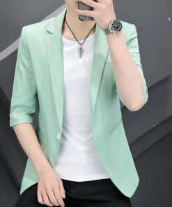 B2254-Men’s casual spring and autumn suit, men’s loose coat 1111