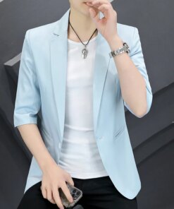 B2262-Men’s casual spring and autumn suit, men’s loose coat 1111