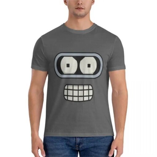 Buy Bender's Face Classic T-Shirt Short sleeve tee men men graphic t shirts men workout shirt black tshirt men summer tops online shopping cheap