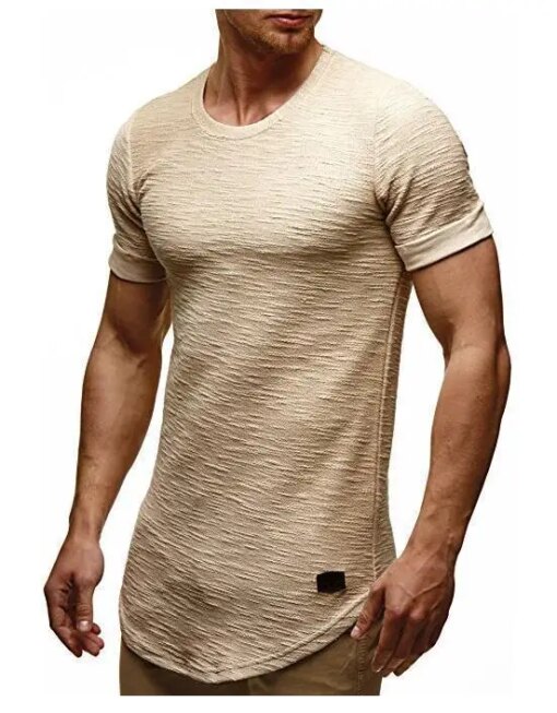 Buy C-Short-sleeved men's T-shirt spring and summer new youth students sports and leisure embroidery T trend online shopping cheap