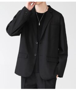 C1507-Spring suit jacket men’s new casual Korean version of trendy slim skid jacket