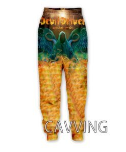 CAVVING 3D Print Devildriver Band Casual Pants Sports Sweatpants Straight Pants Sweatpants Jogging Pants Trousers