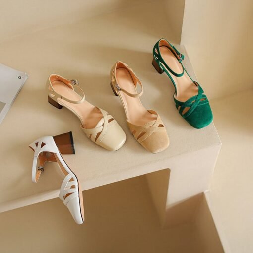 Buy CHIKO Abelardo Square Toe Block Heels Pumps Shoes online shopping cheap