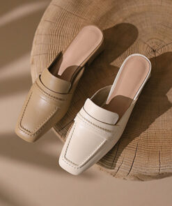 CHIKO Adaluz Square Toe Block Heels Clogs/Mules Shoes