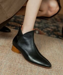 Buy CHIKO Aerin Pointy Toe Block Heels Ankle Boots online shopping cheap