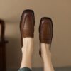 Buy CHIKO Aerona Square Toe Block Heels Loafers Shoes online shopping cheap