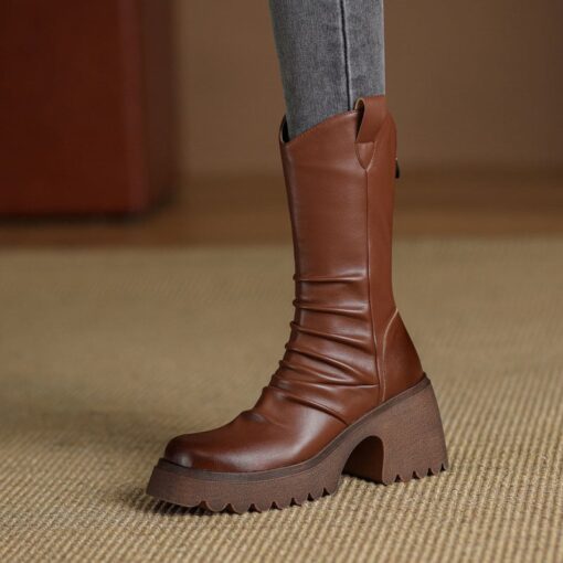 Buy CHIKO Afua Square Toe Block Heels Ankle Boots online shopping cheap