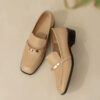 Buy CHIKO Aisha Square Toe Block Heels Loafers Shoes online shopping cheap