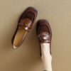 Buy CHIKO Akasha Square Toe Block Heels Loafers Shoes online shopping cheap