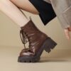 Buy CHIKO Alaa Round Toe Block Heels Ankle Boots online shopping cheap