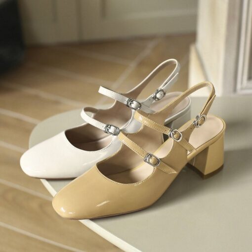 Buy CHIKO Alastrina Square Toe Block Heels Slingback Shoes online shopping cheap