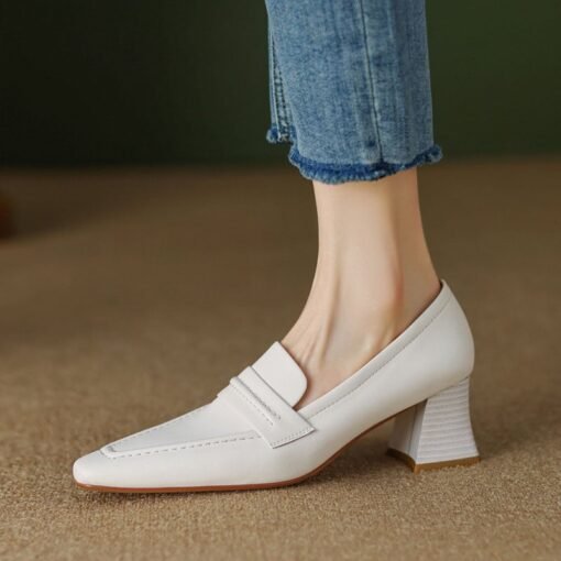 Buy CHIKO Alaysha Square Toe Block Heels Loafers Shoes online shopping cheap