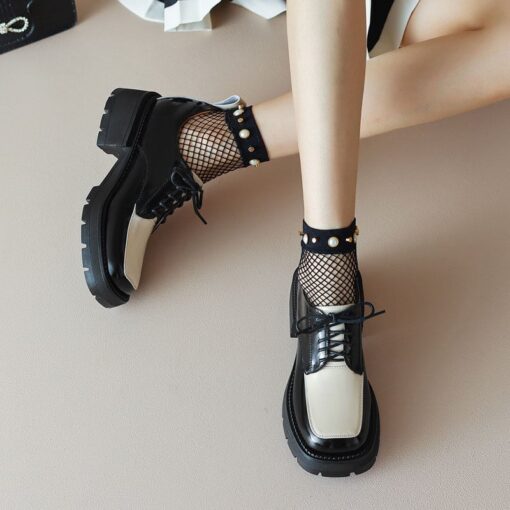 Buy CHIKO Alaysia Square Toe Block Heels Oxfords Shoes online shopping cheap