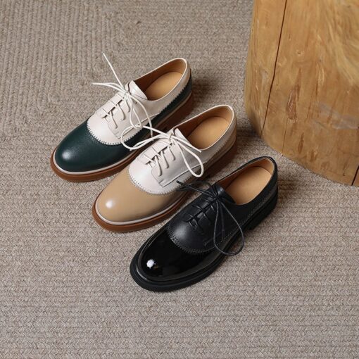 Buy CHIKO Aleaha Round Toe Block Heels Oxfords Shoes online shopping cheap