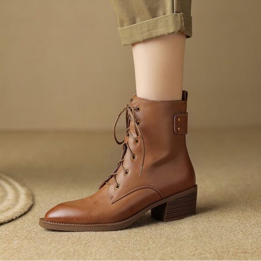 Buy CHIKO Almira Pointy Toe Block Heels Ankle Boots online shopping cheap