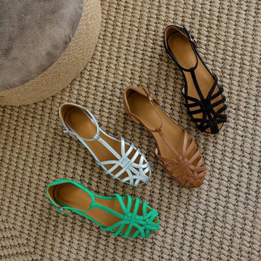 Buy CHIKO Alvaro Round Toe Block Heels Flats Sandals online shopping cheap
