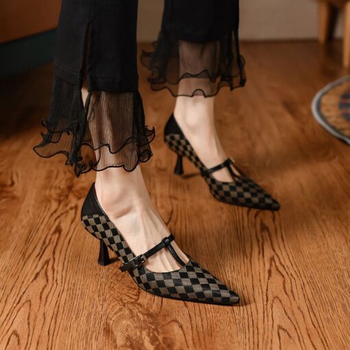 Buy CHIKO Amalur Pointy Toe Stiletto T-Strap Shoes online shopping cheap