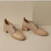 Buy CHIKO Amina Square Toe Block Heels Oxfords Shoes online shopping cheap