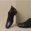 Buy CHIKO Aminah Square Toe Block Heels Ankle Boots online shopping cheap