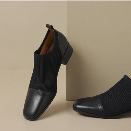 Buy CHIKO Aminah Square Toe Block Heels Ankle Boots online shopping cheap