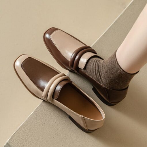 Buy CHIKO Andie Square Toe Block Heels Loafers Shoes online shopping cheap