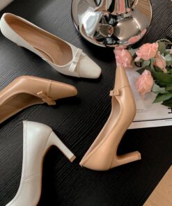 CHIKO Annie Pier Square Toe Chunky Heels Pumps Shoes