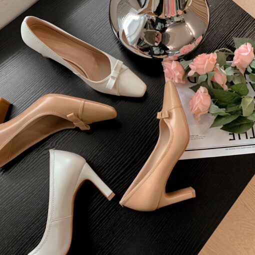 Buy CHIKO Annie Pier Square Toe Chunky Heels Pumps Shoes online shopping cheap